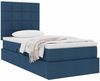 vidaXL Aufbewahrungsbett mit Matratze Blau 90 x 200 cm Polyester 3371759 Bild 3
