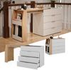 Basteltisch Iva Weiß 95.5 x 80 cm ausklappbar, 4 Schubladen Vicco Bild 2
