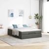 vidaXL Ottoman-Bett mit Matratze Dunkelgrau 140x200 cm Stoff 3311114 Bild 3