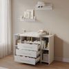 Livinity® Wickelkommode Torino, Weiß/Weiß, XL mit Schubladen Bild 4