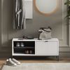 Schuhschrank Eliza Weiß 100 x 45 cm mit Klapptür Vicco Bild 3