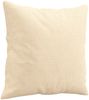 vidaXL Zierkissen 2er-Set, 40x40 cm, Creme, Stoff Bild 3