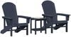 vidaXL Gartenstuhl 3 pcs Marineblau Polyethylen 3335831 Bild 3