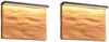 2er Set LED Wandleuchten aus Naturholz flach & dimmbar, Breite 20cm Bild 2