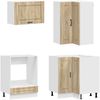 vidaXL Kücheneinheit PORTO 8 pcs Sonoma-Eiche Holzwerkstoff 3438413 Bild 4