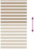 vidaXL Doppelrollo Sandbraun 120x230 cm Stoffbreite 115,9 cm Polyester 4014603 Bild 5
