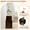 Kratzbaum mit Verstecker Katzenklo & 2 Hängematten & Aussichtsplattform Katzenbaum Braun Bild 3