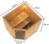 Karibu Sauna Bodo + 9kW Saunaofen mit ext. Steuerung Easy Bild 5
