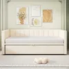 Schlafsofa, 90x200cm/180x200cm, Ausziehbett mit Bettfunktion, inkl. Lattenrost, Einzelbett, Doppelbett, Jugendbett, Samt Bild 2