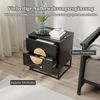 COSTWAY Nachttisch (1-St), Beistelltisch, Nachtschrank, Sofatisch mit 2 Schubladen Bild 2