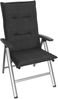 Gardissimo PREMIUM Hochlehner Gartenstuhl Auflagen 120x50x8cm anthrazit Bild 3