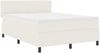 vidaXL LED Boxspringbett Creme und Weiß 140 x 190 cm Cordstoff 3337601 Bild 2
