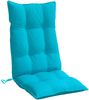 vidaXL Hochlehner-Auflagen 4 Stk. Türkis Oxford-Gewebe 377666 Bild 5