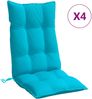 vidaXL Hochlehner-Auflagen 4 Stk. Türkis Oxford-Gewebe 377666 Bild 2