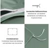 Topfinel Bettwäsche 135 x 200 baumwolle weich hautfreundlich Allergiker Baby ganzjährig, Baumwolle, 3 teilig, bettwäsche-sets 240 X 220 mit reißverschluss Salbeigrün Einfarbig Boho Bild 4
