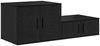 vidaXL Aufbewahrungsschrank 2 pcs Schwarz Eichen-Optik 866652 Bild 5
