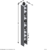 FMD Möbel - HALLO 2 - CD-/Videoregal - melaminharzbeschichtete Spanplatte - Beton LA - 18,9 x 185 x 16,2cm Bild 2