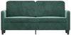 vidaXL 2-Sitzer-Sofa Dunkelgrün 140 cm Samt 359444 Bild 3