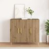 Sideboard, Kommode Artisan-Eiche 90 x 34 x 80 cm Holzwerkstoff j1120p Bild 2