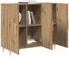 Sideboard, Kommode Artisan-Eiche 90 x 34 x 80 cm Holzwerkstoff j1120p Bild 3