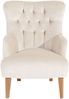 Sessel Kaiya Bezug Samtvelours Buche natur / creme 21228 Bild 2