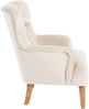 Sessel Kaiya Bezug Samtvelours Buche natur / creme 21228 Bild 3