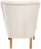 Sessel Kaiya Bezug Samtvelours Buche natur / creme 21228 Bild 4