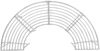 vidaXL Baumbank 4-Sitzanzahl 160 x 80 x 44 cm Stahl Antik Weiß 42029512 Bild 2