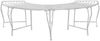 vidaXL Baumbank 4-Sitzanzahl 160 x 80 x 44 cm Stahl Antik Weiß 42029512 Bild 1