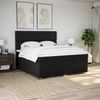 vidaXL Boxspringbett mit Matratze Schwarz 200x200 cm Stoff 3292904 Bild 4