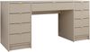 Mirjan24 'Tireno Bis' Schreibtisch mit 9 Schubladen, Sandbeige, 76 x 55 x 154 cm Bild 2