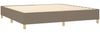 Boxspringbett mit Matratze Stoff Taupe 200x200 cm, Härtegrad: H2 [3128713] Bild 4