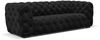Sofa Designersofa NATALIE 2-Sitzer in Stoff Riviera Schwarz Bild 2