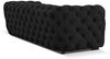 Sofa Designersofa NATALIE 2-Sitzer in Stoff Riviera Schwarz Bild 4