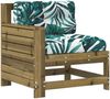 vidaXL Gartensofa mit Armlehne Kissen Kiefernholz Imprägniert 844924 Bild 2