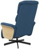 vidaXL Relaxsessel mit Fußteil Blau Stoff 356608 Bild 5