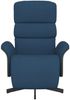 vidaXL Relaxsessel mit Fußteil Blau Stoff 356608 Bild 3