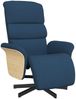 vidaXL Relaxsessel mit Fußteil Blau Stoff 356608 Bild 2