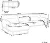 Ecksofa SIMOS Weiß Rechtsseitig Bild 2