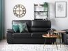 3-Sitzer Sofa Kunstleder schwarz VOGAR Bild 3