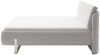 Polsterbett Sabetta 180x200 Stoff Puente hellgrau Metallkufe chrom Bild 4