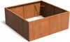 Adezz Pflanzgefäß Carrez ohne Boden aus Corten-Stahl Pflanzkübel Größe 200x200x40 cm Bild 5