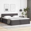 vidaXL Aufbewahrungsbett mit Matratze Grau 160 x 200 cm Kunstleder 3370403 Bild 1