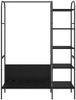 vidaXL Kleiderständer Schwarz 120 x 44 x 160 cm Holzwerkstoff 868445 Bild 5