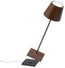Zafferano Poldina Pro Dimmbare LED-Tischlampe aus Aluminium braun Bild 4