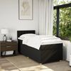 vidaXL Boxspringbett mit Matratze Schwarz Stoff 3286863 Bild 3