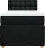 vidaXL Boxspringbett mit Matratze Schwarz Stoff 3286863 Bild 4