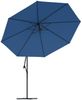Sonnenschirm, Ampelschirm, Gartenschirm mit Aluminium-Mast 350 cm Blau Bild 4