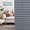 Sekey Plissee Plissee ohne Bohren Plissee für Fenster&Tür Lichtschutz Rollo Klemmfix, Faltrollo Mit oder ohne Bohren, Klemmfix, blickdicht, ohne Bohren, verspannt, Klemmfix, 40x100 cm Grau Bild 3