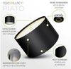 SSC-LUXon LED Aufbaustrahler PIATO LED Deckenspot schwarz rund flach 6W warmweiß 230V, Warmweiß Bild 3